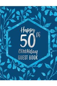 Happy 50th Birthday Guest Book