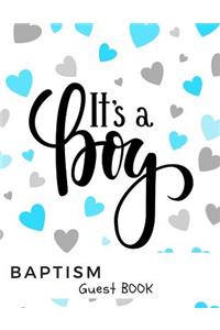 It's a Boy Baptism Guest Book