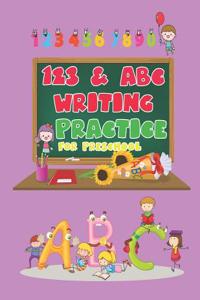 123 & ABC Writing Practice for Preschool