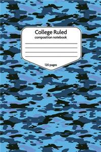 College Ruled Composition Notebook 120 Pages