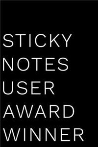 Sticky Notes User Award Winner