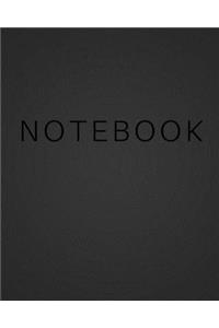 Notebook - Black Cover with Black Text