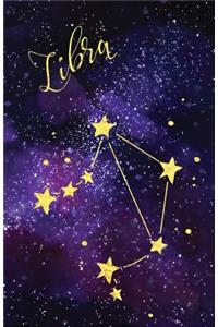 Journal Notebook Zodiac Sign Libra Constellation