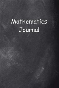 Mathematics Journal Chalkboard Design