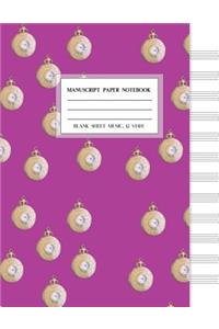 Manuscript Paper Notebook