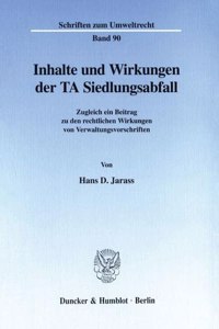 Inhalte Und Wirkungen Der Ta Siedlungsabfall