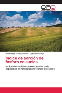 Índice de sorción de fósforo en suelos