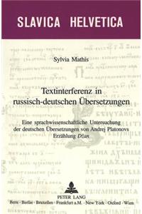 Textinterferenz in Russisch-Deutschen Uebersetzungen