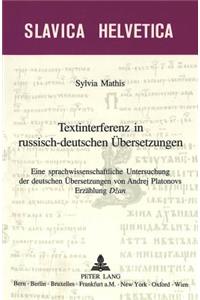 Textinterferenz in russisch-deutschen Uebersetzungen