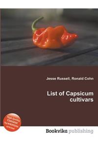 List of Capsicum Cultivars