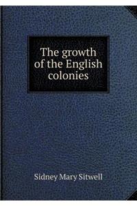The growth of the English colonies