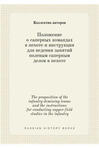 The proposition of the infantry demining teams and the instructions for conducting sapper field studies in the infantry