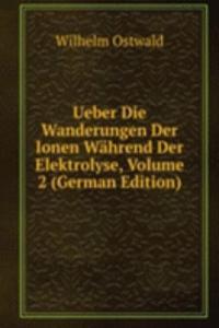 Ueber Die Wanderungen Der Ionen Wahrend Der Elektrolyse, Volume 2 (German Edition)