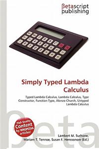 Simply Typed Lambda Calculus