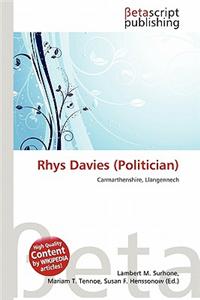 Rhys Davies (Politician)
