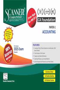 Accounting (Paper 1 | CA Foundation) Scanner - Including questions and solutions | Applicable for January 2025 Exam Onwards | Green Edition