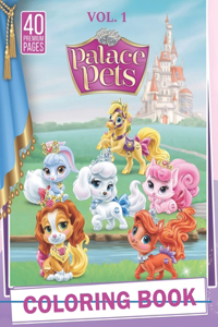 Palace Pets Coloring Book Vol1: Funny Coloring Book With 40 Images For Kids of all ages.