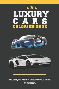 Luxury Cars Coloring Book