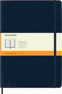 Moleskine Sapphire Blue Extra Large Ruled Notebook Soft