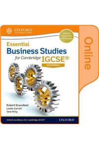 Essential Business Studies for Cambridge Igcserg