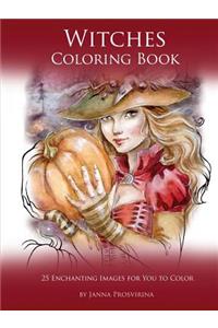 Witches Coloring Book