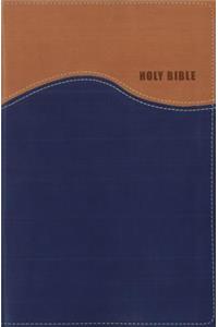 NIV, Gift Bible, Imitation Leather, Tan/Blue, Indexed, Red Letter Edition