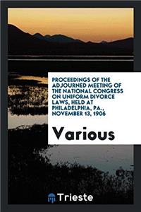 PROCEEDINGS OF THE ADJOURNED MEETING OF