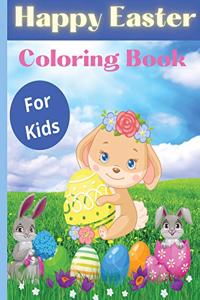 Happy Easter Coloring Book For Kids