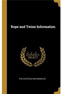 Rope and Twine Information