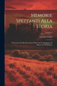 Memorie spettanti alla storia