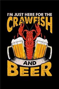 I'm Just Here For The Crawfish and Beer: College Ruled Lined Paper, 120 pages, 6 x 9