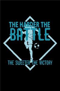 The harder the battle, the sweeter the victory