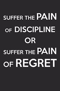 Suffer The Pain Of Discipline OR Suffer The Pain Of Regret