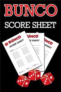 Bunco Score Sheets