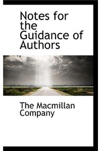 Notes for the Guidance of Authors