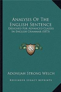 Analysis of the English Sentence