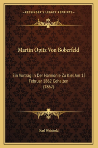 Martin Opitz Von Boberfeld