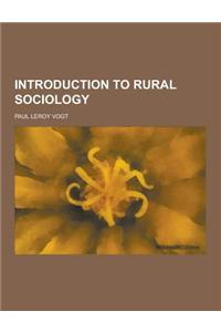 Introduction to Rural Sociology