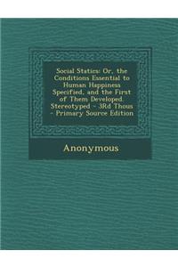 Social Statics