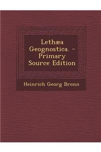 Lethaea Geognostica.
