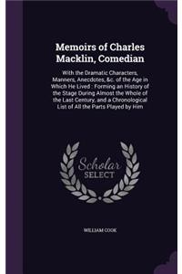 Memoirs of Charles Macklin, Comedian