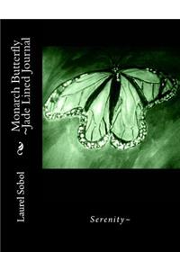 Monarch Butterfly Jade Lined Journal