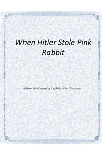 When Hitler Stole Pink Rabbit Novel Unit
