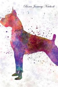 Boxer January Notebook Boxer Record, Log, Diary, Special Memories, To Do List, Academic Notepad, Scrapbook & More