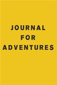 Journal For Adventures