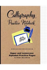 Calligraphy Practice Notebook - Brown Cover