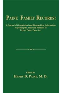 Paine Family Records