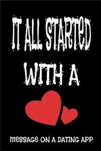 It All Started With A Message On A Date App