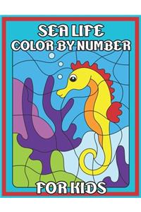 Sea Life Color By Number For Kids