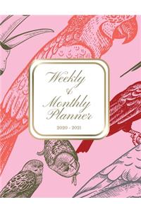 Weekly & Monthly Planner 2020 - 2021